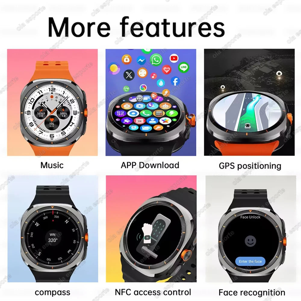 2025 New Smart Watch 4G/5G SIM Full Netcom WiFi NFC GPS  32GB Watches For Man 32GB Storage HD Camera Smartwatch For IOS/Android