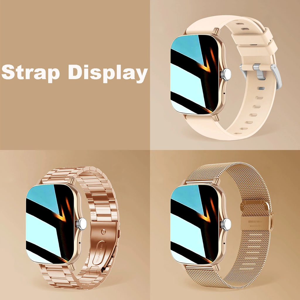 2025 Smart Watch 2.01‘’ Full Touch Amoled BT Call Sport Waterproof Watches Heart Rate Blood Pressure SmartWatch for Men Women