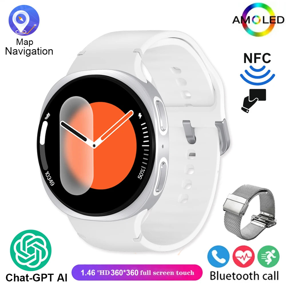 2025 New Smart Watch Series 8   Ultra-thin 1.46 inch Sport Watch Compass IP68 Waterproof Display Bluetooth Call GPS Smart Watch