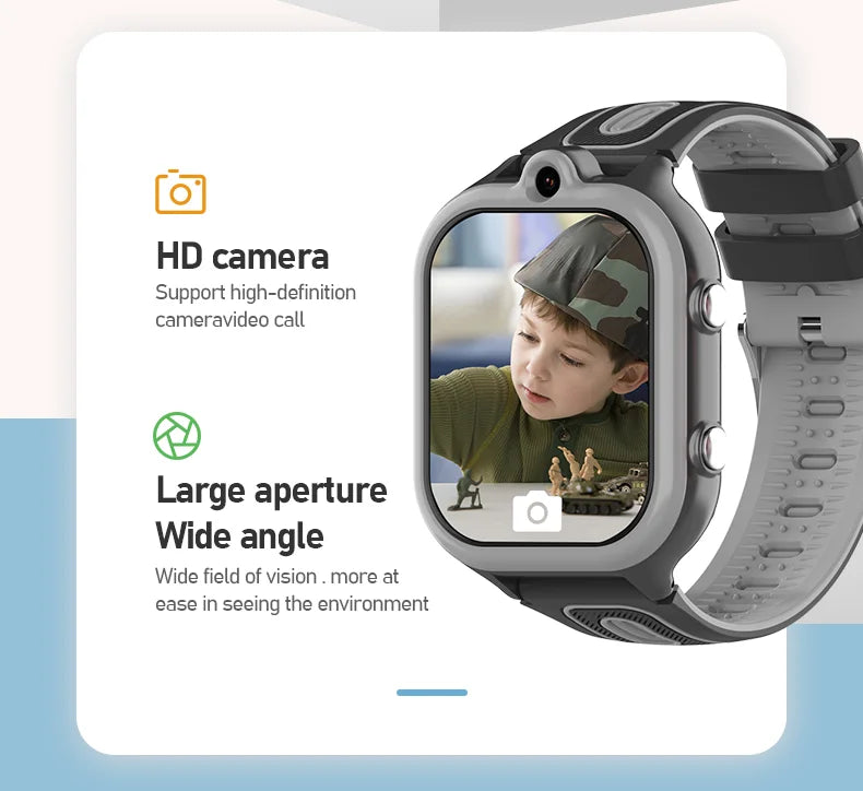 VALDUS 2025 New DF91 Children Smartwatch 8GB Memory WIFI GPS Positioning SOS SIM Card 30W Camera App Store Video Call Kids Watch