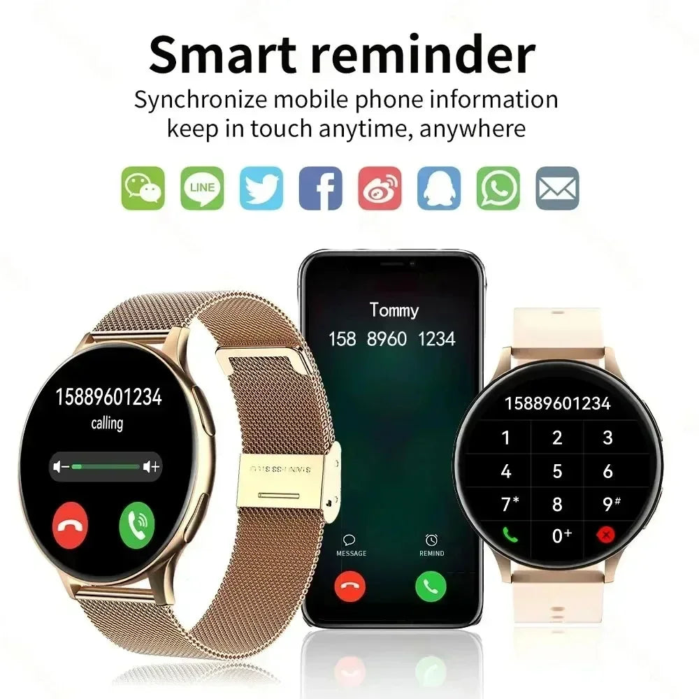 Smartwatch 2025 Round AMOLED Display Bluetooth relojes para hombres Wireless Smart Watches Man Woman NEW For iPhone Android