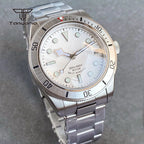 Business 40mm Men's Stainless Steel NH35 Automatic Wristwatch Sapphire Date Dress Mechanical Watches Luminous Self-winding