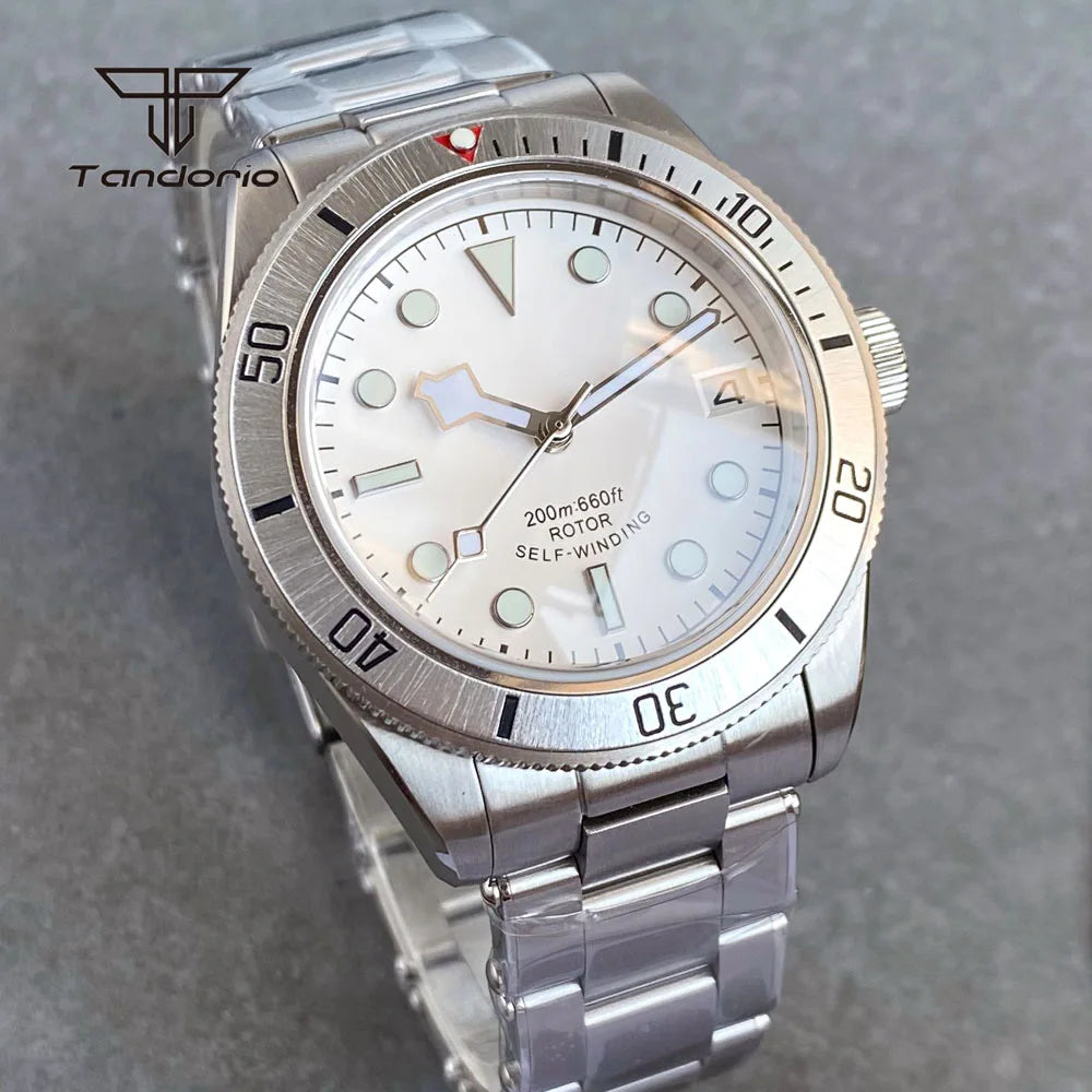 Business 40mm Men's Stainless Steel NH35 Automatic Wristwatch Sapphire Date Dress Mechanical Watches Luminous Self-winding