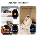 Smart Watches For Man Woman Bluetooth Call Music Fitness Tracker Sport With Waterproof Pedometer Information Alerts Smartwatch