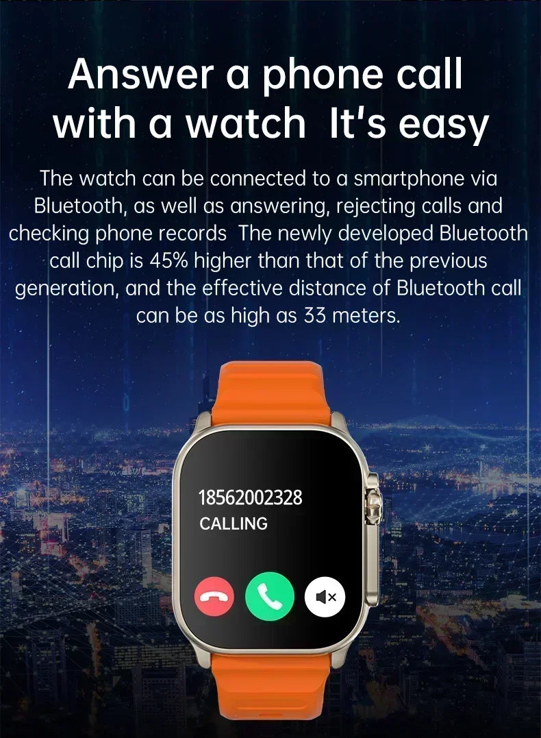 2025 New Smart Watch Series 10 Screen Bluetooth Call Heart Rate Blood Pressure GPS Smartwatch for Android IOS Sports Watch