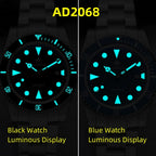 ADDIESDIVE Luxury Men's Analog Watch BGW9 Luminous Ceramic Bezel Bubble Mirror Glass Diver's Watch 200m Quartz Watches AD2068
