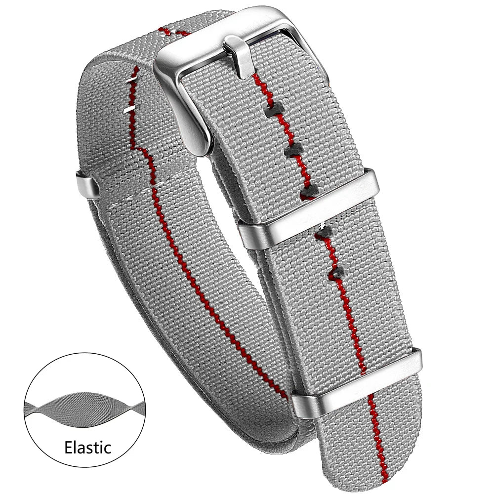 Nylon Watch Band 20mm 22mm Comfortable Watch Straps Loop Military Washable Blet for Men Watchbands
