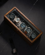 Solid Wood Watch Storage Box Luxury Men Mechanical Wrist Watches Organizer Display Boxes Bracelet Watches Packaging Accessories