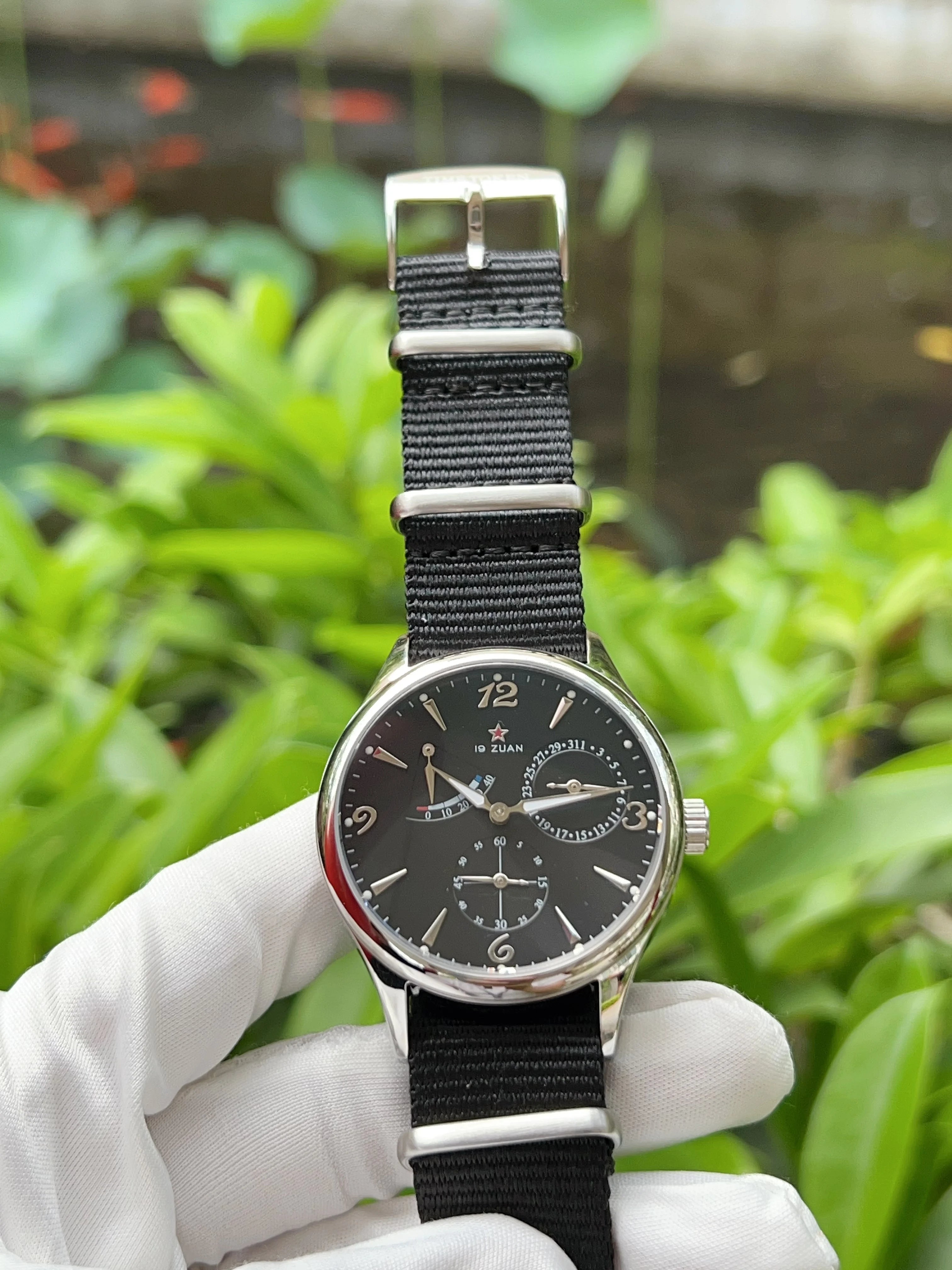 New 1963 40mm Mens Pilot Automatic Mechanical Watch Seagull ST17 Sapphire Crystal Waterproof Retro Style