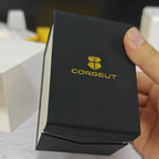 CORGEUT  DIY Custom Luxury Men's Automatic Watch 40mm Ceramic Bezel 100m Diving Sapphire Mirror Wave Pattern Dial reloj