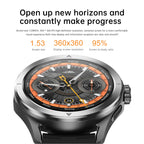 2025 New S4 Ultra Outdoor Sport Smart Watch Men AMOLED HD Screen NFC GPS Compass Heart rate Waterproof Bluetooth Call SmartWatch