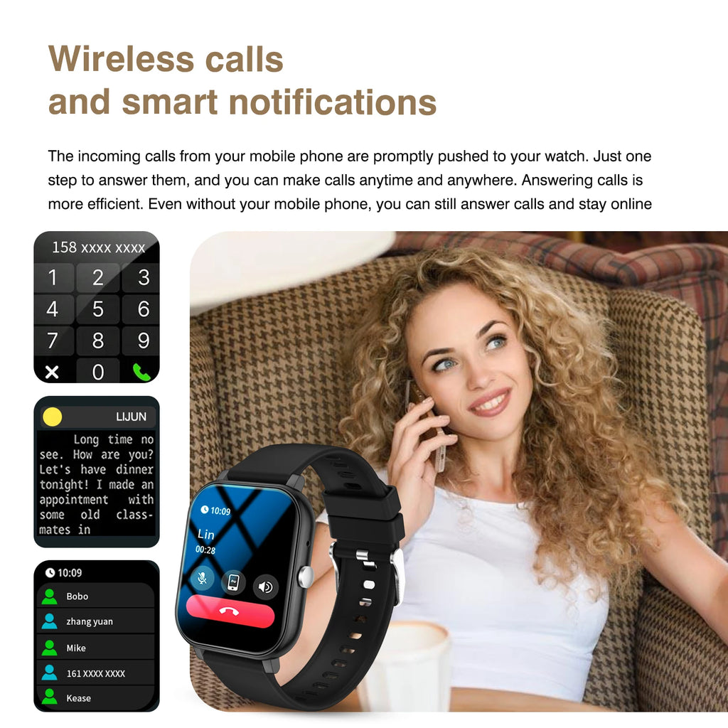 Smart Watch Multi-functional sports smart watch ,Wireless Calling, Personalized the Watch Faces,Music control
