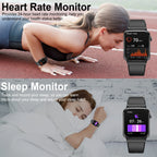 Smart Watch, 1.85" Smartwatch (Answer/Make Call), IP68 Waterproof Fitness Tracker, 100+ Sport Modes, Heart Rate and Sleep Monito