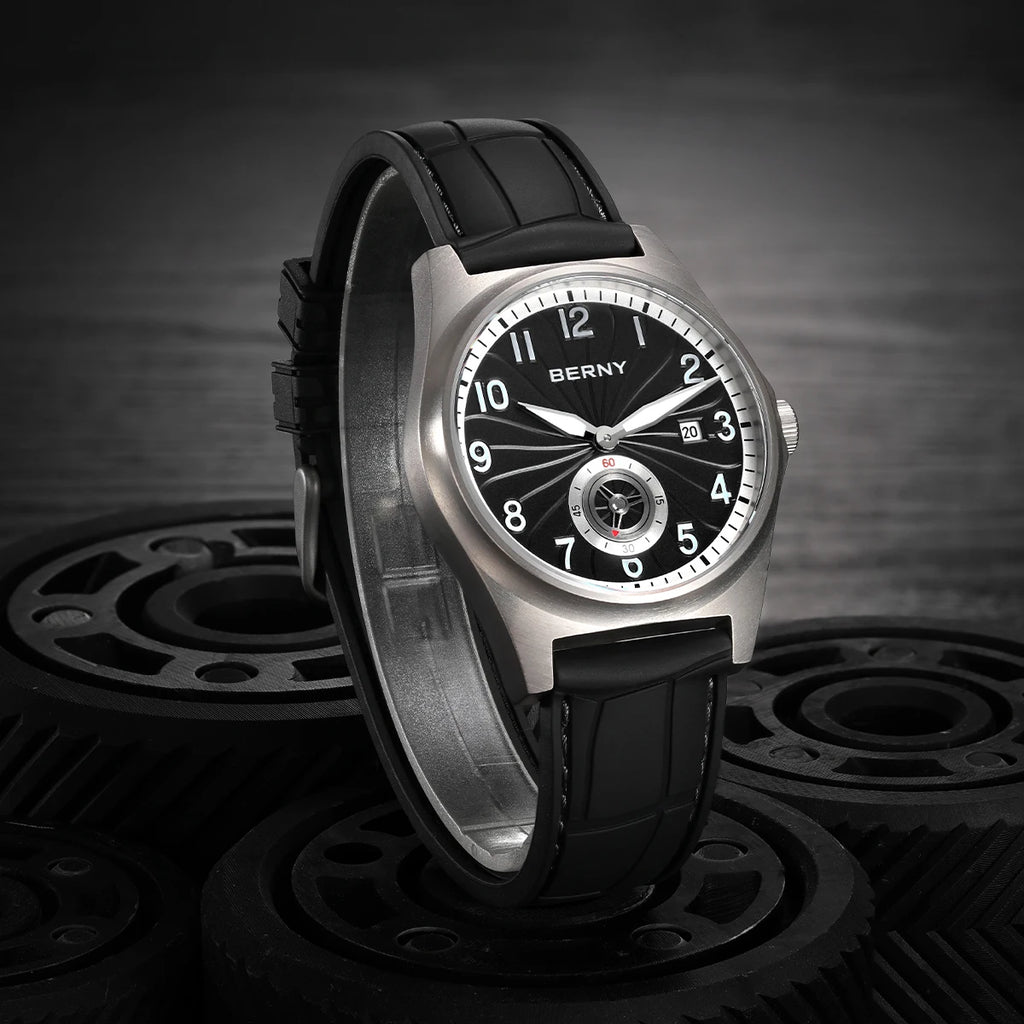 BERNY Full Titanium Automatic Men Watch Super Luminous Mechanical Wristwatch with 10ATM Waterproof Sapphire ST1731 Men Watches