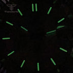 Tandorio 39mm Mechanical NH35 Mother of Pearl Dial Face Stainless Steel Automatic Watch Date Sapphire Men's Wristwatch Luminous