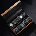 Solid Wood Watch Storage Box Luxury Men Mechanical Wrist Watches Organizer Display Boxes Bracelet Watches Packaging Accessories