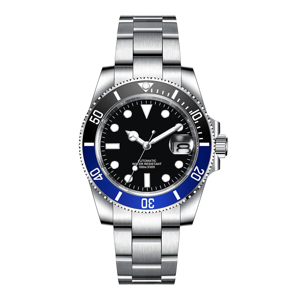 Corgeut Reloj Custom Logo Men's Mechanical Automatic Wristwatch NH35 Movement 40mm Dial 100M Waterproof Sapphire Glass DIY