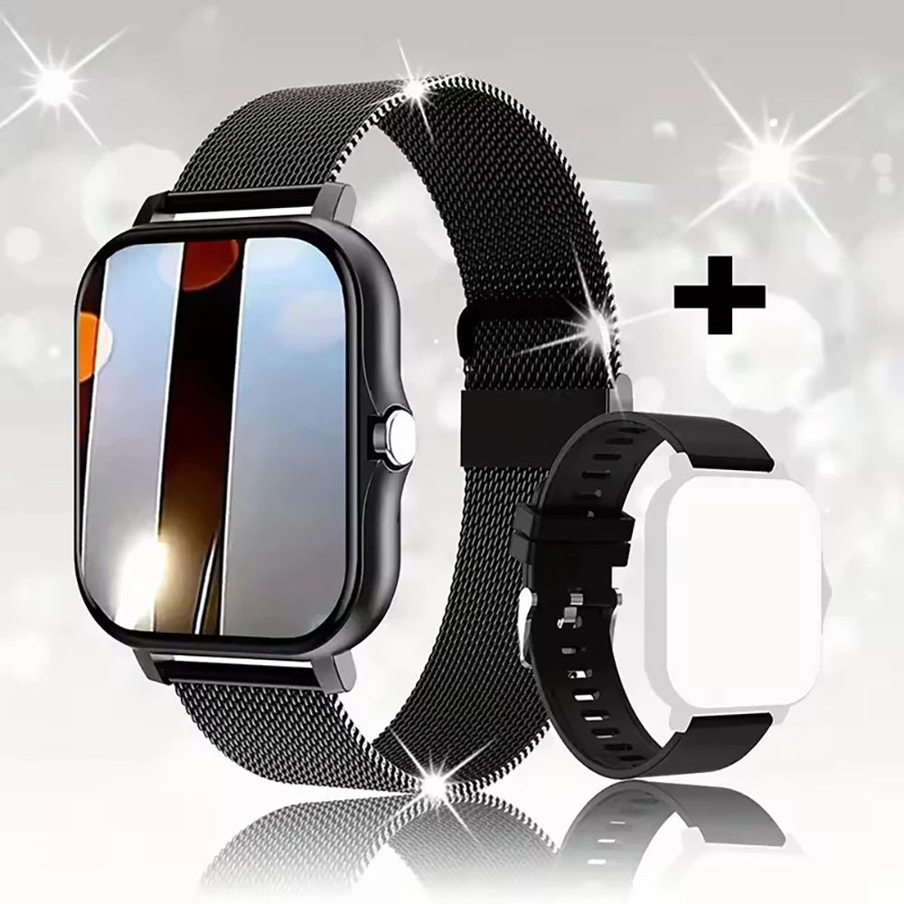 2025 New Smart Watch 1.83 Inch HD Display Answer Make Call Message Preview Sport Modes DIY Dial Weather Forecast Men Women Gifts