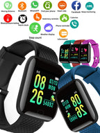 Smart Watch Sport Fitness Bracelet Control Music Message Display Pedometer Bluetooth Connect Smartwatch 116 Alarm Clock Weather