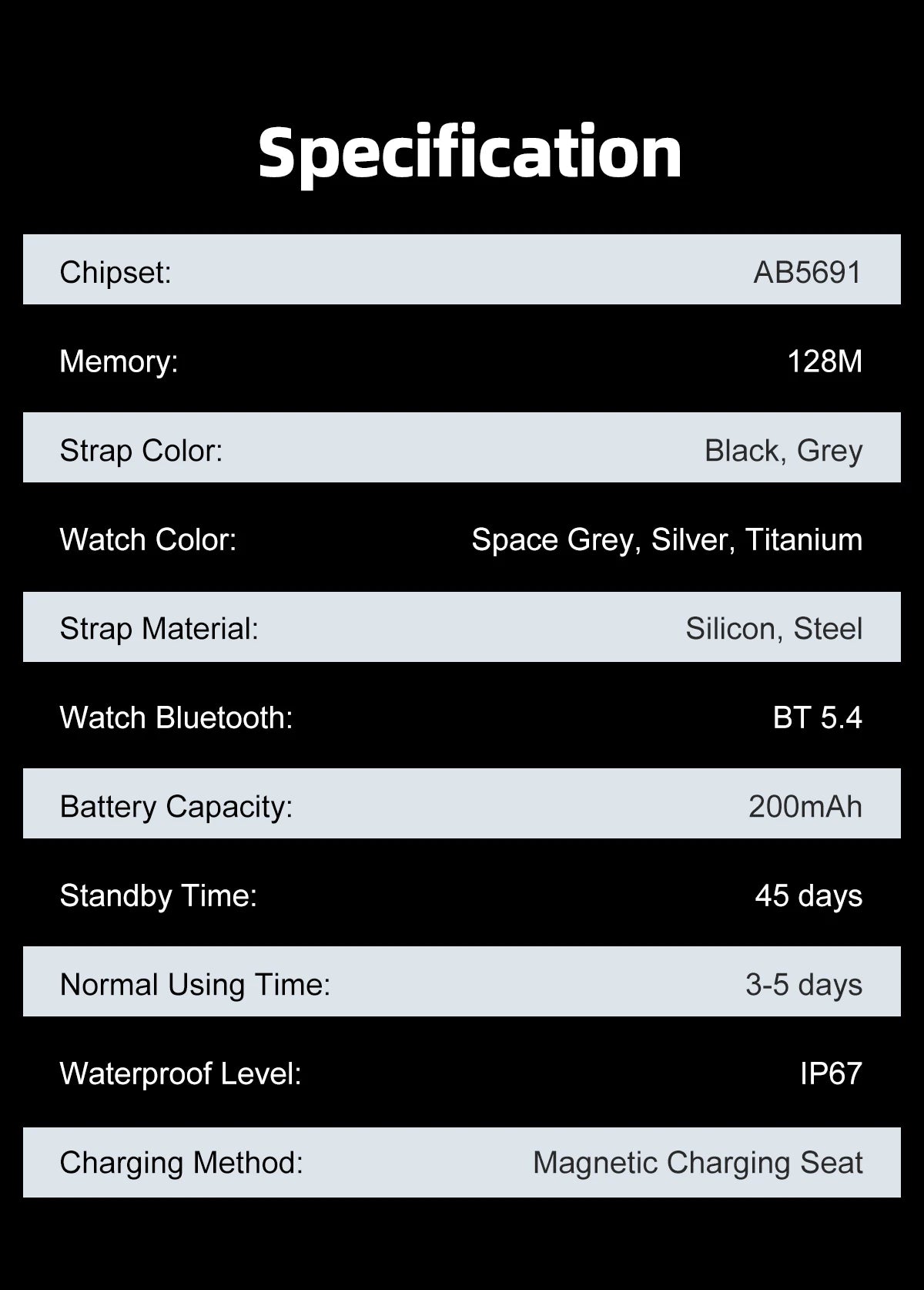 2025 A new smart watch, 1.96-inch sports watch, IP67 waterproof, 110+ sports mode, fitness activity tracker, ultra-thin watch.