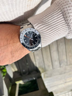 WISHDOIT New NH34 Men's Sports Automatic Mechanical GMT Sapphire Stainless Steel Waterproof 15 ATM With Rubber Strap