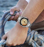 BERNY Automatic Diving Watches for Men 20AMT Super Luminous Mechanical Men's Diver Watch Sapphire Full Stainless Steel Dive