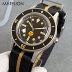 New 50 Fathoms NH35A Automatic Watch for Men Diving Swimming Sandblasting Luminous Bubble Sapphire Glass 200m Waterproof 40mm