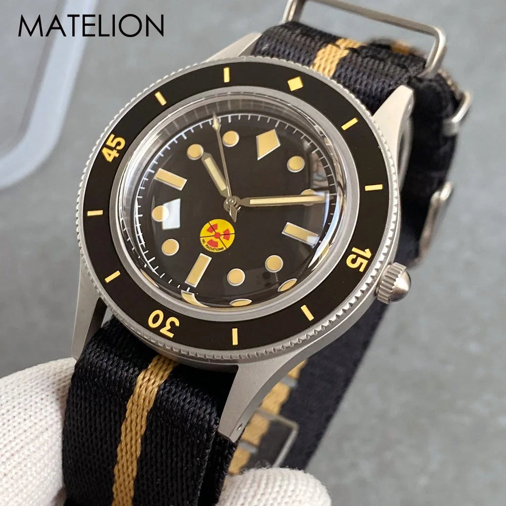 New 50 Fathoms NH35A Automatic Watch for Men Diving Swimming Sandblasting Luminous Bubble Sapphire Glass 200m Waterproof 40mm