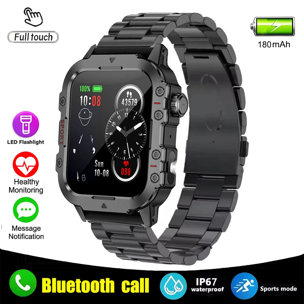 2025 New Smart Watch Android Phone 1.44 Inch Color Screen Bluetooth Call Blood Oxygen/Pressure Monitoring Smart Watch Women Men