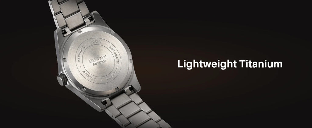 BERNY Full Titanium Automatic Men Watch Super Luminous Mechanical Wristwatch with 10ATM Waterproof Sapphire ST1731 Men Watches