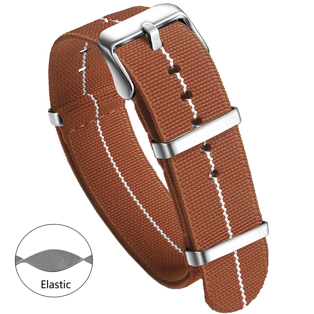 Nylon Watch Band 20mm 22mm Comfortable Watch Straps Loop Military Washable Blet for Men Watchbands