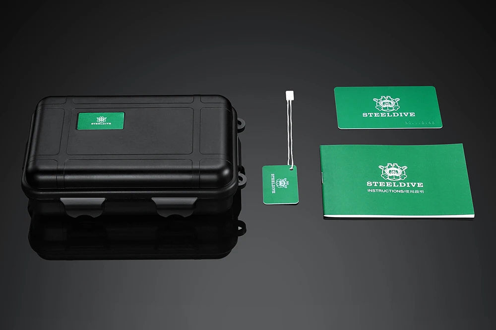 STEELDIVE SD1954 Black Dial 41MM Stainless Steel NH35 Automatic Movement What Ghost Mens 300M Dive Watch Reloj Sapphire Glass