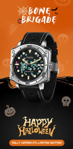 Men's Watch Halloween Theme Sapphire Glass Fully Automatic Movement Luminous Mechanical Watch