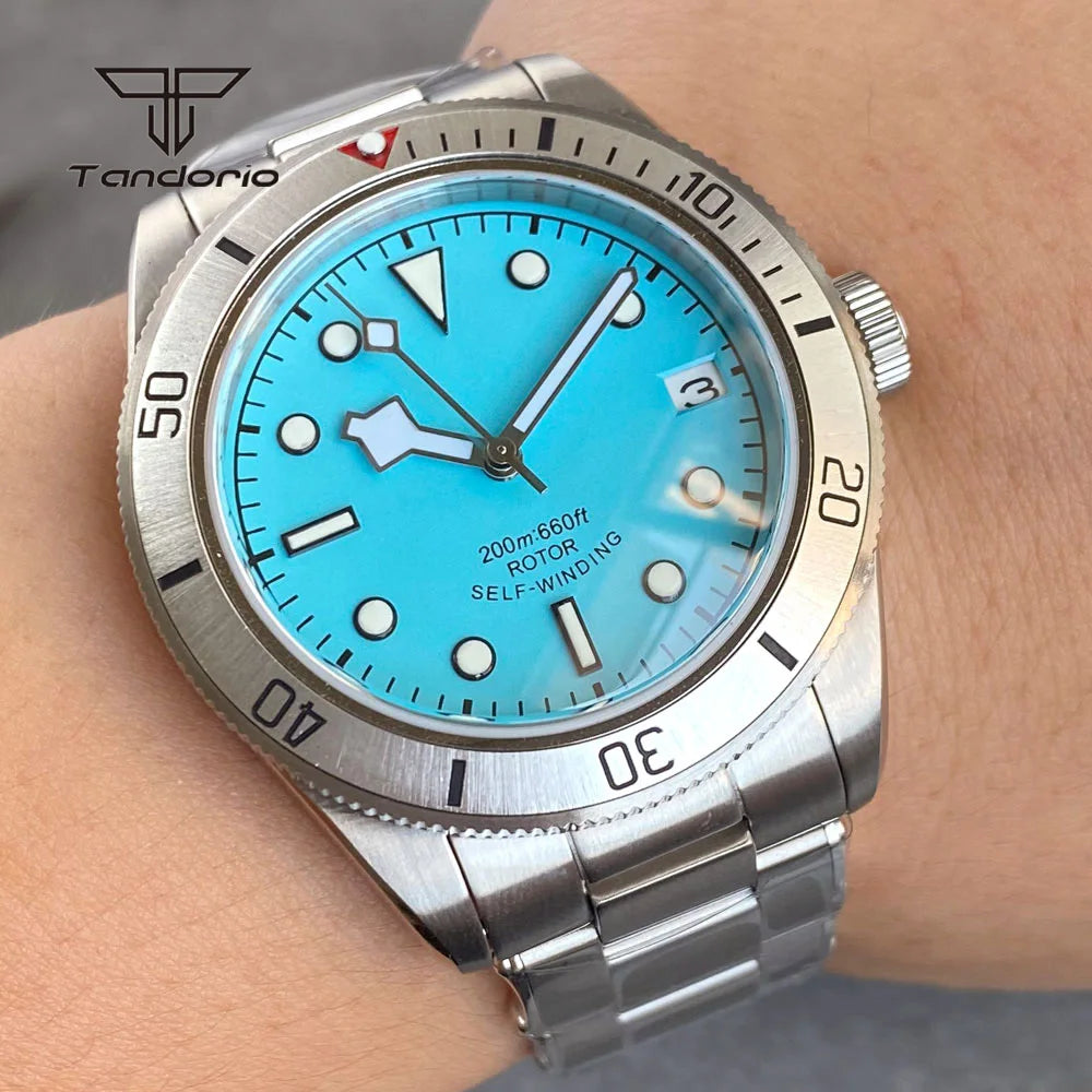 Business 40mm Men's Stainless Steel NH35 Automatic Wristwatch Sapphire Date Dress Mechanical Watches Luminous Self-winding