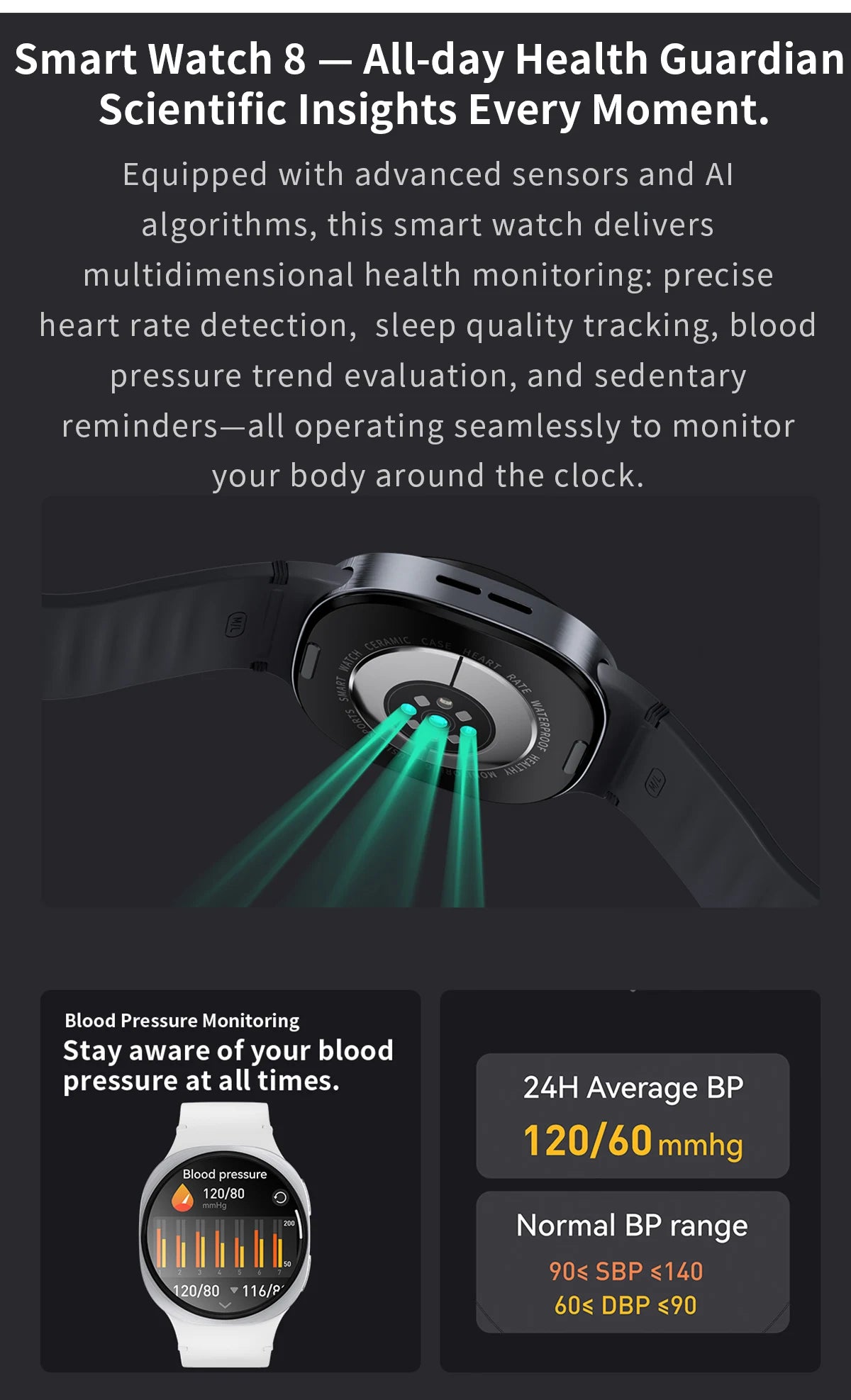 2025 New Smart Watch Series 8   Ultra-thin 1.46 inch Sport Watch Compass IP68 Waterproof Display Bluetooth Call GPS Smart Watch