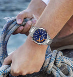 BERNY Automatic Diving Watches for Men 20AMT Super Luminous Mechanical Men's Diver Watch Sapphire Full Stainless Steel Dive