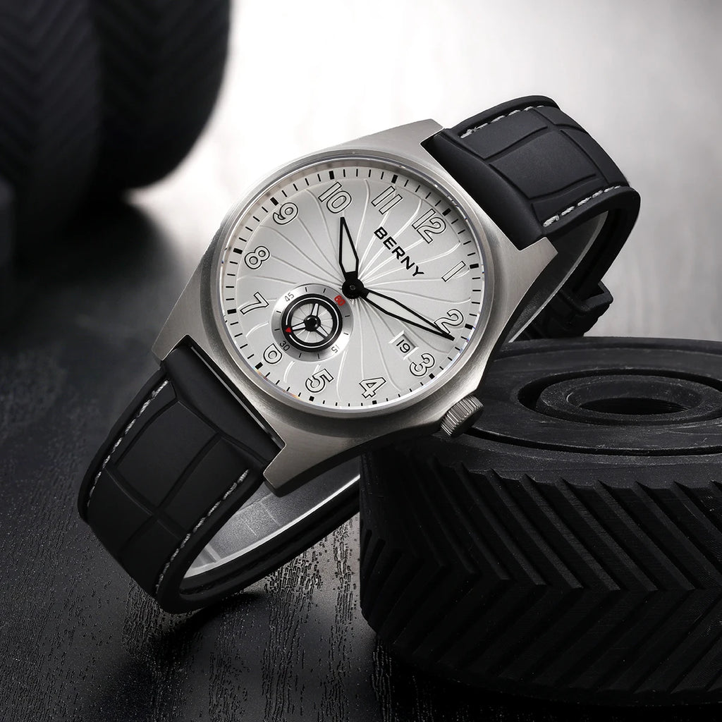 BERNY Full Titanium Automatic Men Watch Super Luminous Mechanical Wristwatch with 10ATM Waterproof Sapphire ST1731 Men Watches