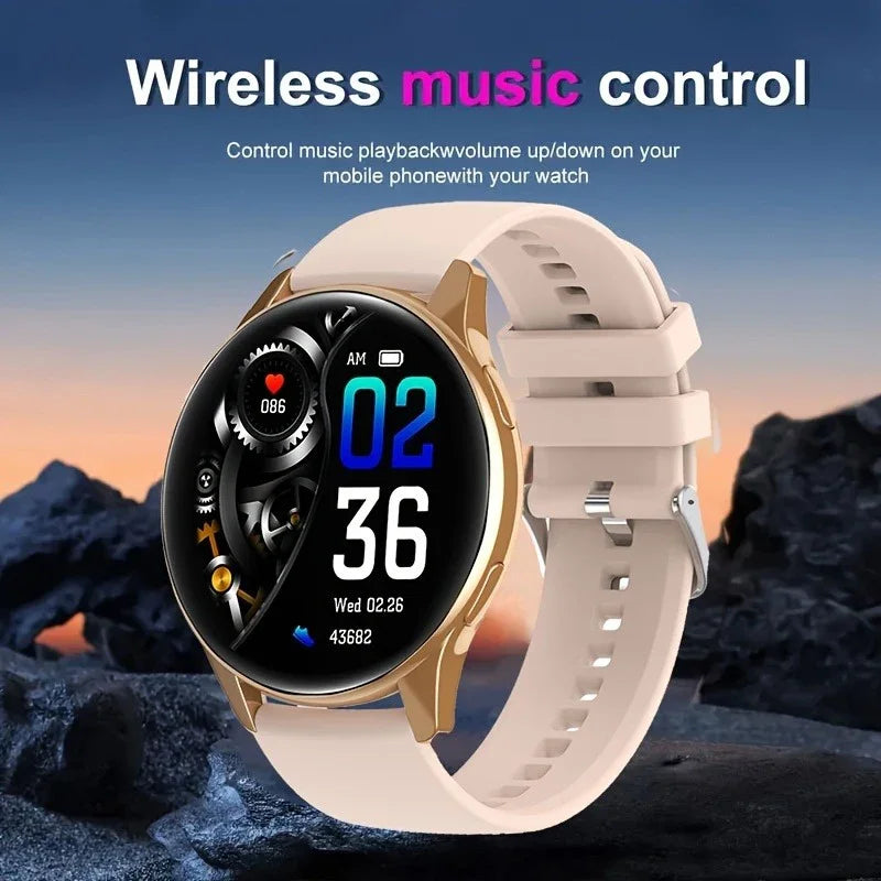 Smartwatch 2025 Round AMOLED Display Bluetooth relojes para hombres Wireless Smart Watches Man Woman NEW For iPhone Android