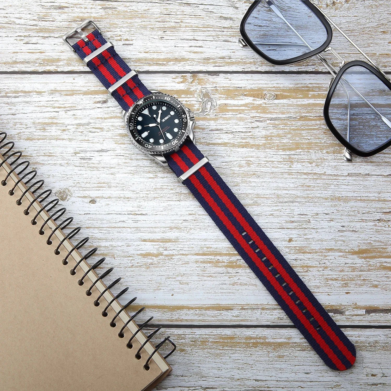 Nylon Watch Band 20mm 22mm Comfortable Watch Straps Loop Military Washable Blet for Men Watchbands