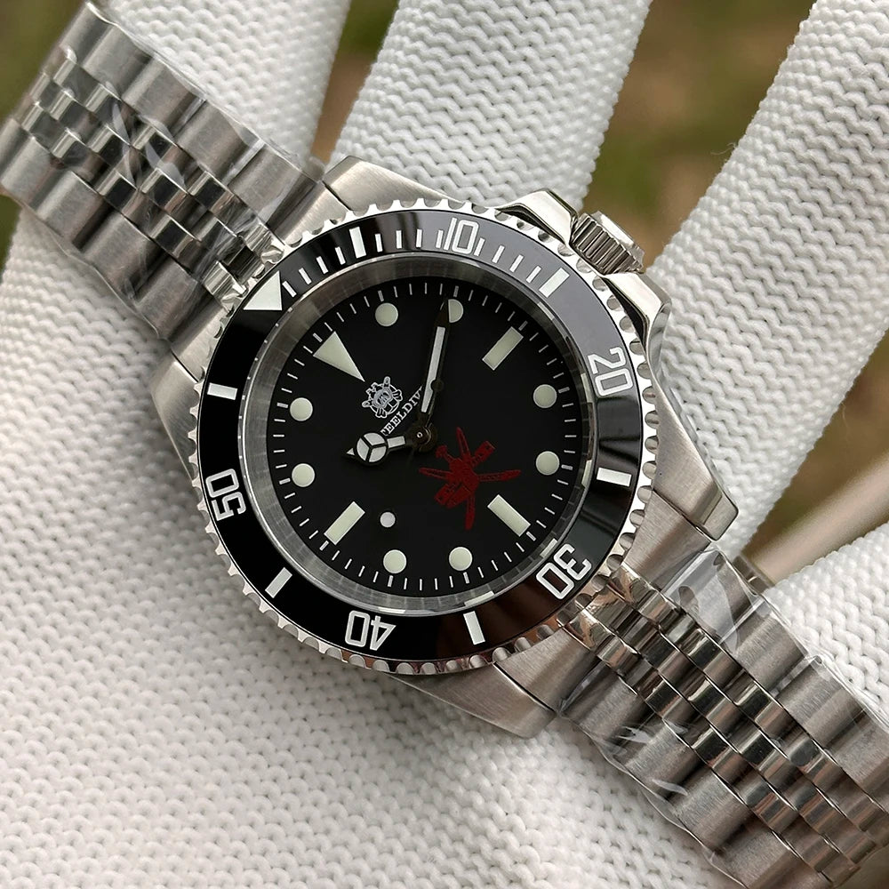 STEELDIVE SD1954 Black Dial 41MM Stainless Steel NH35 Automatic Movement What Ghost Mens 300M Dive Watch Reloj Sapphire Glass