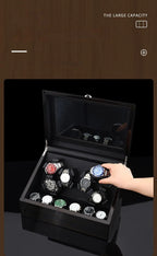 Luxury Watch Winder for Automatic Watches Box Mechanical with Zero Magnetism Silent 12 Watches Box Storage Rotating for Men