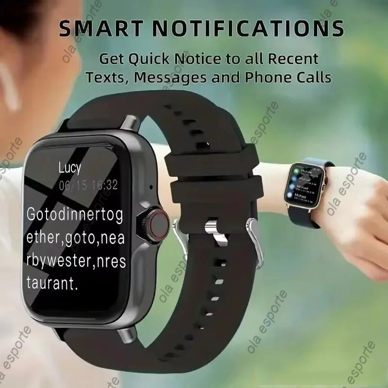 2024 Smart Watch For Men Women Gift Full Touch Screen Sports Fitness Watches Bluetooth Calls Digital Smartwatch Wristwatch