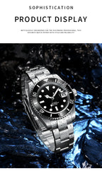 Corgeut Reloj Custom Logo Men's Mechanical Automatic Wristwatch NH35 Movement 40mm Dial 100M Waterproof Sapphire Glass DIY