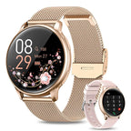 Smart watch for women with phone function, 1.39 inch HD full touch screen with monitor, menstrual cycle, sleep monitoring, pedom
