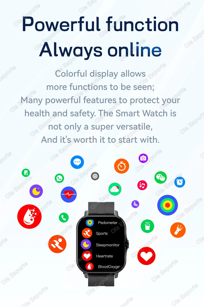 2025 New Smart Watch 1.83 Inch HD Display Answer Make Call Message Preview Sport Modes DIY Dial Weather Forecast Men Women Gifts