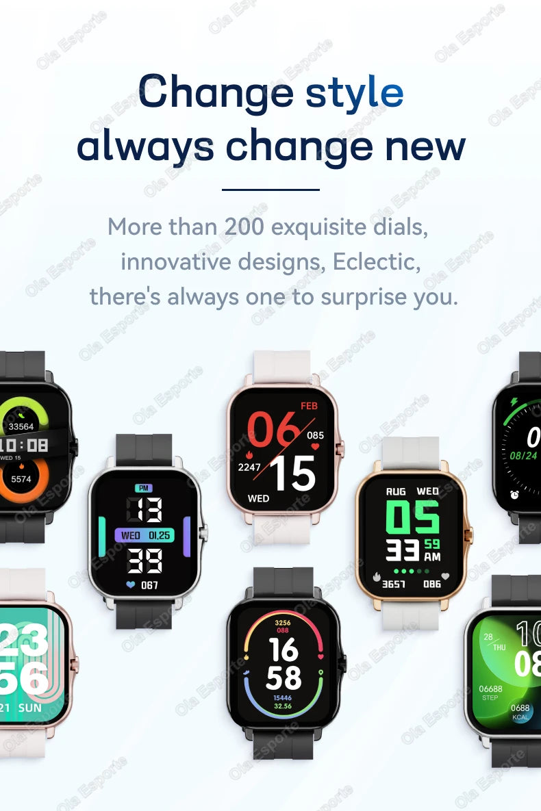 2025 New Smart Watch 1.83 Inch HD Display Answer Make Call Message Preview Sport Modes DIY Dial Weather Forecast Men Women Gifts