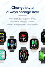 2025 New Smart Watch 1.83 Inch HD Display Answer Make Call Message Preview Sport Modes DIY Dial Weather Forecast Men Women Gifts