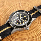 New Tandorio NH35A Automatic Watch for Men 50 Fathoms Ghost Dial Luminous 200m Waterproof Bubble Sapphire Sandblasted 40mm