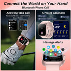 Smart Watch for Men And Women with 1.85" HD Screen 110+ Sport Modes IP68 Waterproof 100-Day Standby Heart Rate & Sleep Monitor