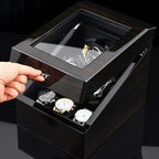 Luxury Watch Winder for Automatic Watches Box Mechanical with Zero Magnetism Silent 12 Watches Box Storage Rotating for Men